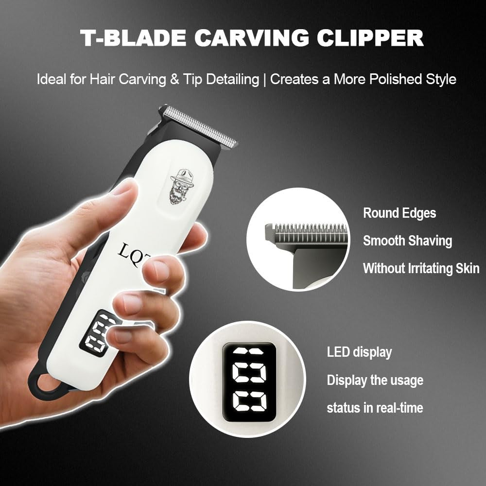 Professional Hair Clippers and Trimmer Set for Men - Salon-Quality Grooming Kit