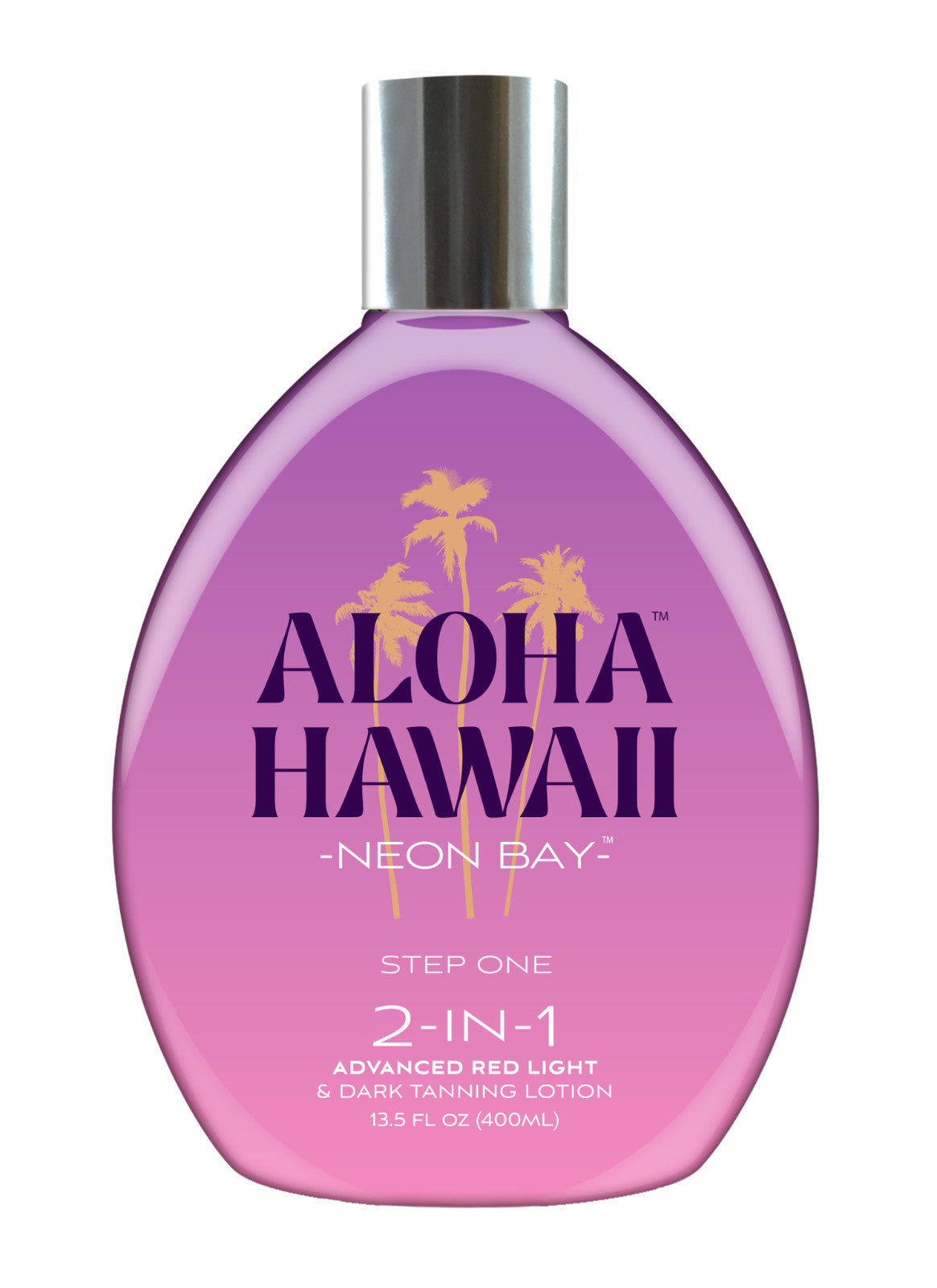 Aloha Hawaii Neon Bay 13.5oz 2-in-1 Red Light & Dark Tanning Lotion