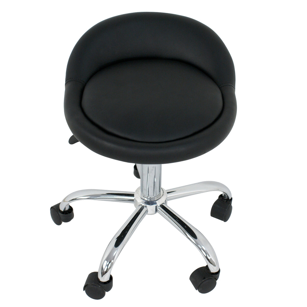 Adjustable Salon Stool Hydraulic Saddle Rolling Chair for Spa Tattoo & Beauty