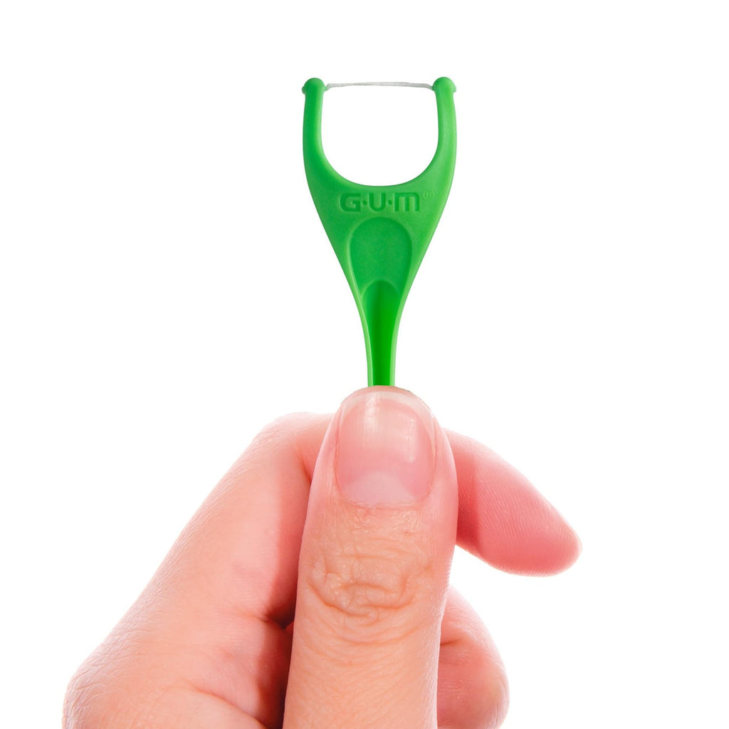 Angled Dental Floss Picks - Extra Strong, Mint Flavor for Tight Teeth, 100 Count