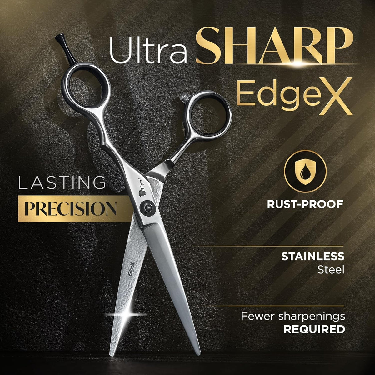 Professional Hair Cutting Scissors 6 Inch Barber Shears for Salon & Home