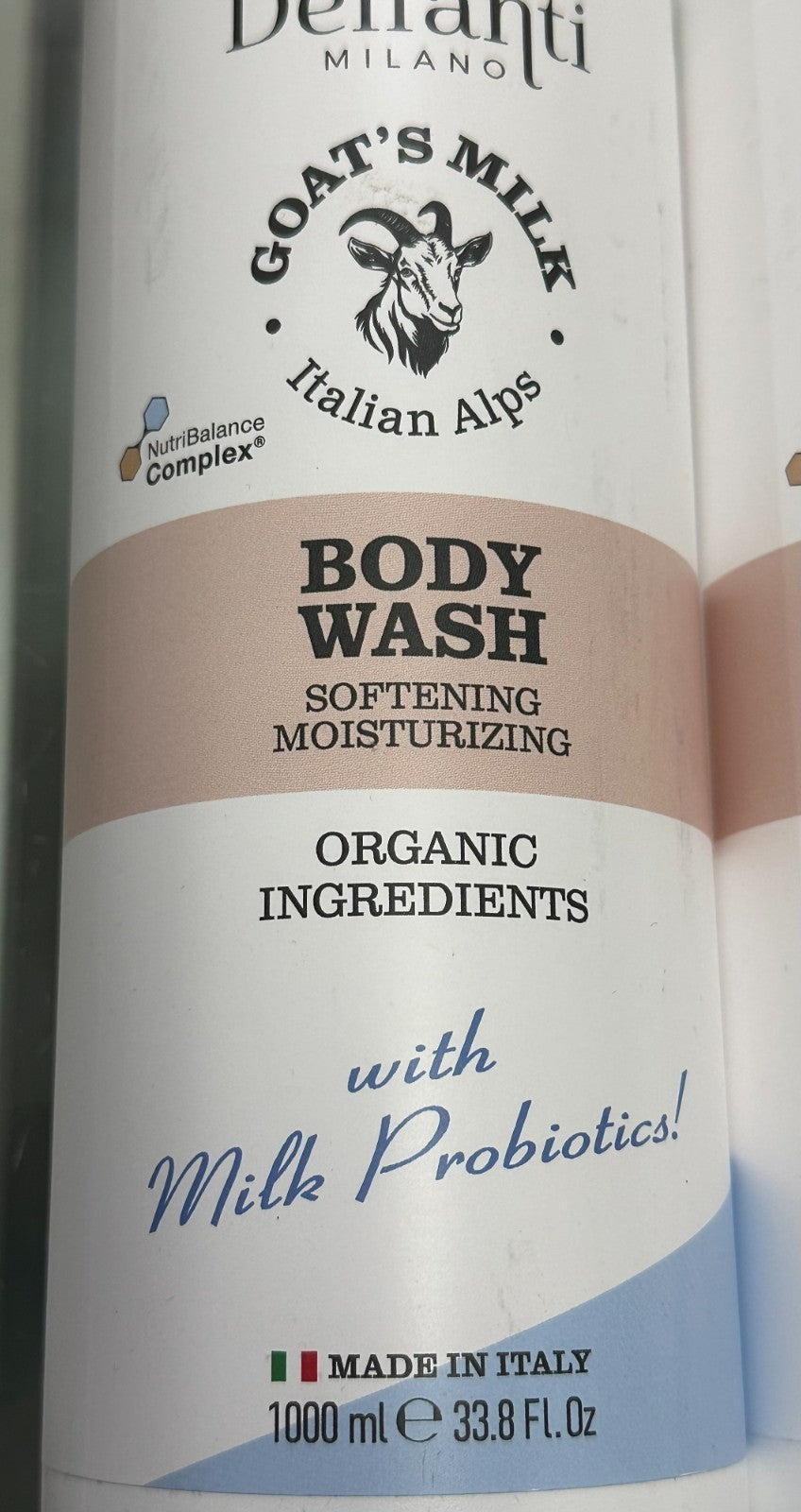 2-Pack Nourishing Goat's Milk Body Wash with Aloe Vera - Made in Italy