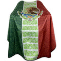 Large Waterproof Barber Cape for Men and Women Haircutting Salon 63x56 Inches - Mexico Flag