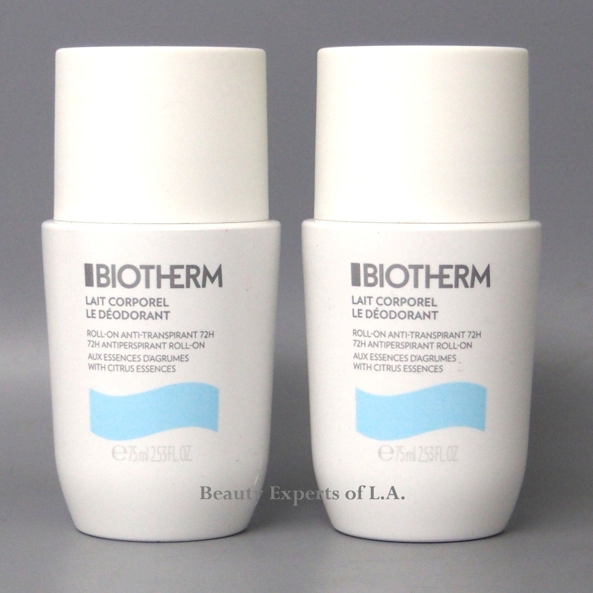 2 Pack Long-Lasting Deodorant Roll-On for Sensitive Skin - 75ml