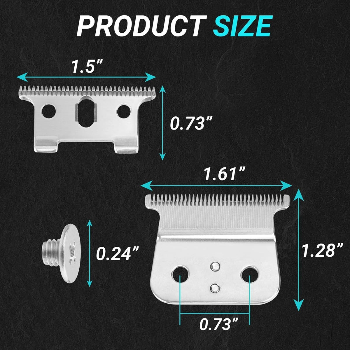 T-Outliner Replacement Blade for Trimmers - Stainless Steel, Compatible with GTO, GO, SL, SLS