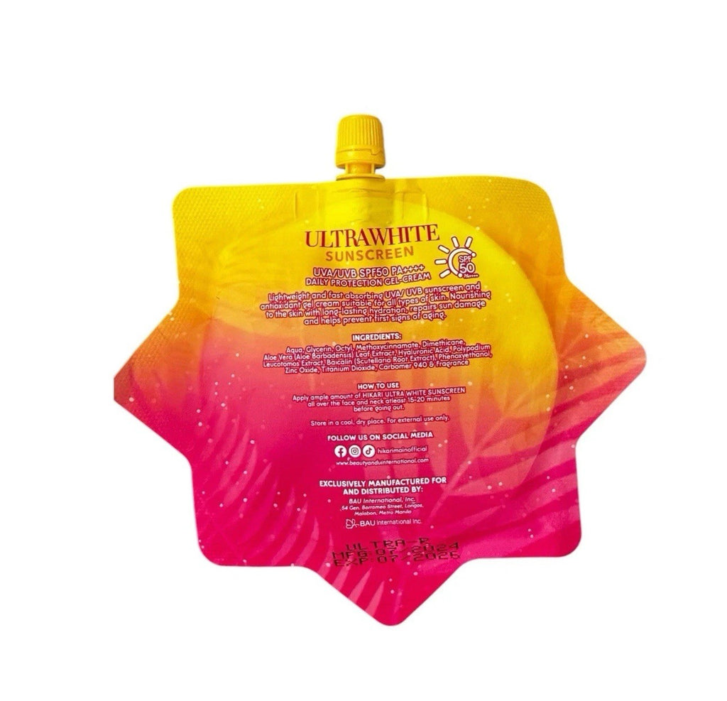 SPF 50 UVA/UVB Sunscreen Gel-Cream for Face & Body - Non-Comedogenic, Hydrating, 50ml