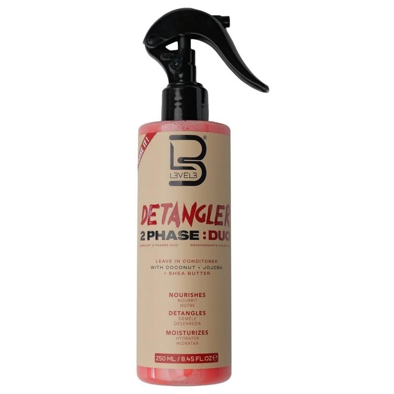 Level 3 Detangler 2-Phase Leave-In Conditioner Duo for Silky Hair - Pack of 2