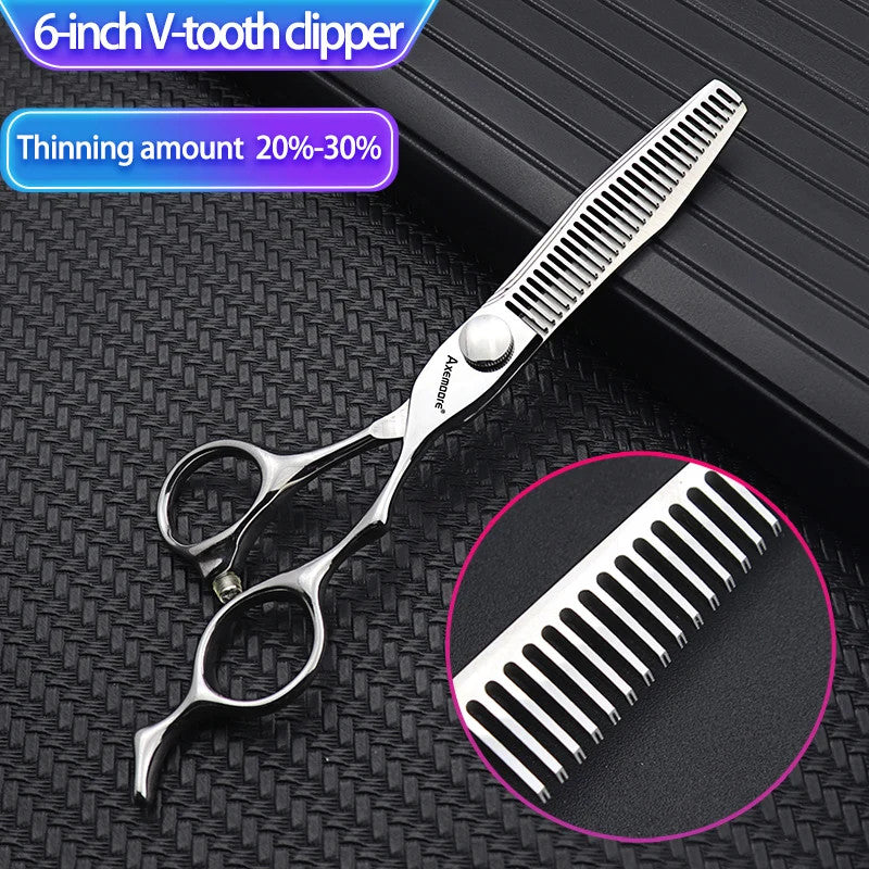 Professional Hairdressing Scissors Haircut Barber Shears 6 Inch Steel Salon Tool