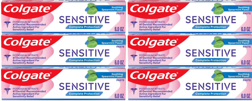 Colgate Sensitive Complete Protection Spearmint Toothpaste 6oz - Pack of 6