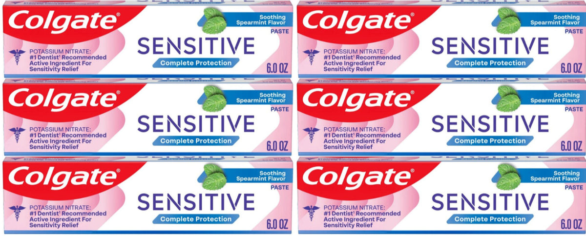 Colgate Sensitive Complete Protection Spearmint Toothpaste 6oz - Pack of 6