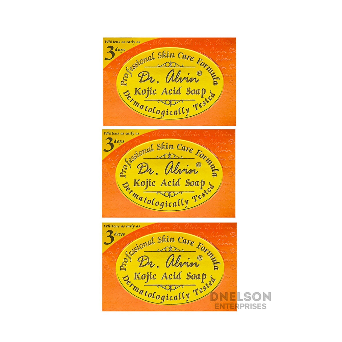 Kojic Acid Soap Set - 3 Bars 135g Each for Skin Brightening & Clarifying