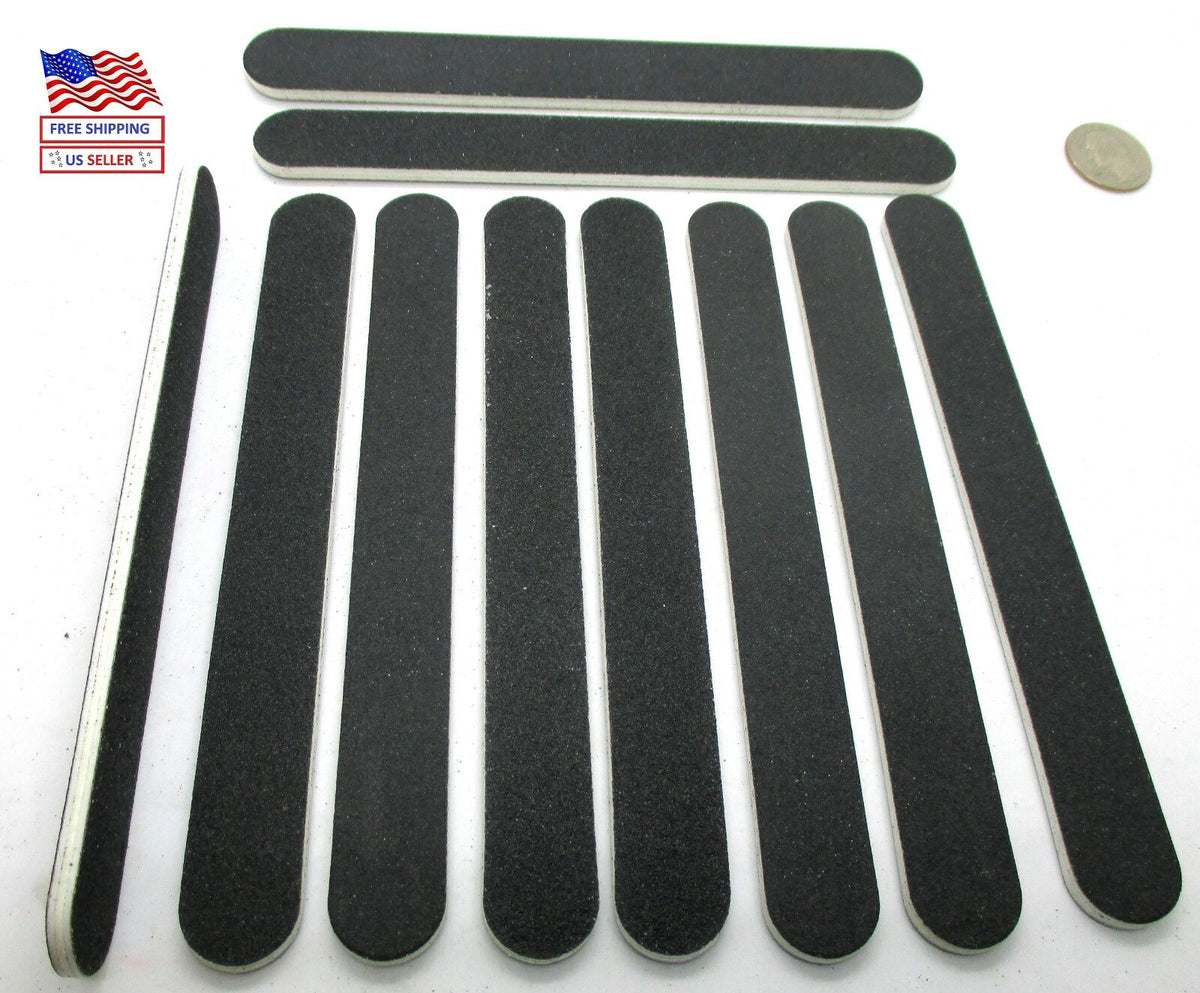 7-Inch Double Sided Nail Files Emery Boards 100/180 Grit Salon Pack