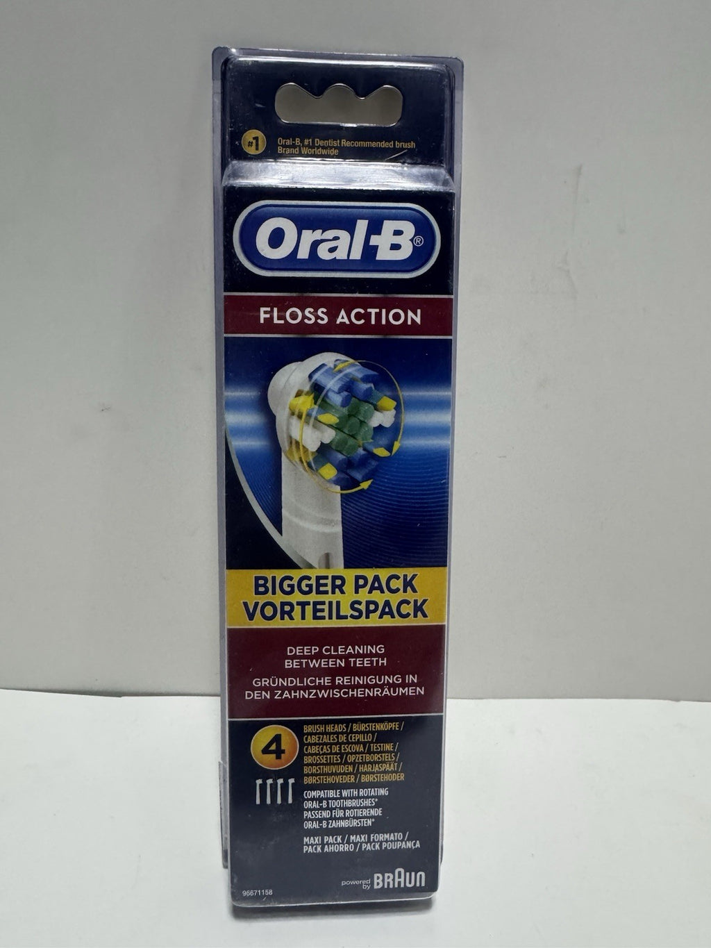 Oral-B FlossAction Replacement Toothbrush Heads 40 Count, Compatible with Rotating Oral-B Devices
