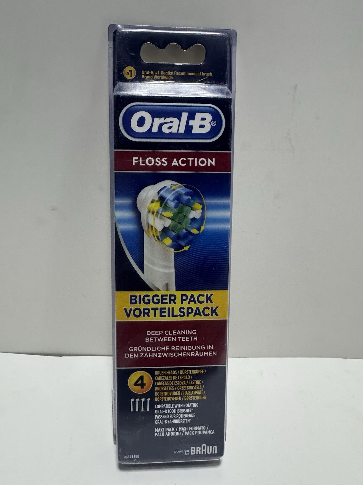 Oral-B FlossAction Replacement Toothbrush Heads 40 Count, Compatible with Rotating Oral-B Devices