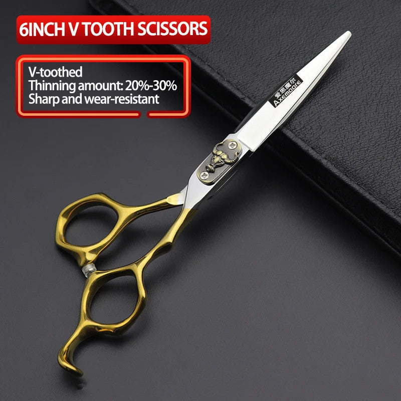 Professional Hair Thinning Scissors & Barber Shears Set - 6 Inch