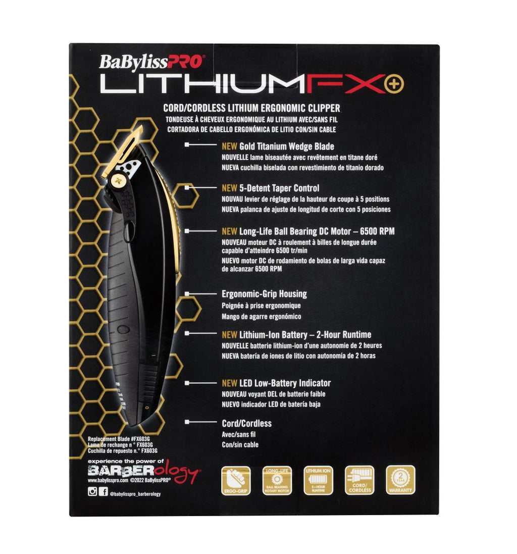 Cordless & Corded Hair Clipper for Barbers - Lithium Battery, 2H Runtime