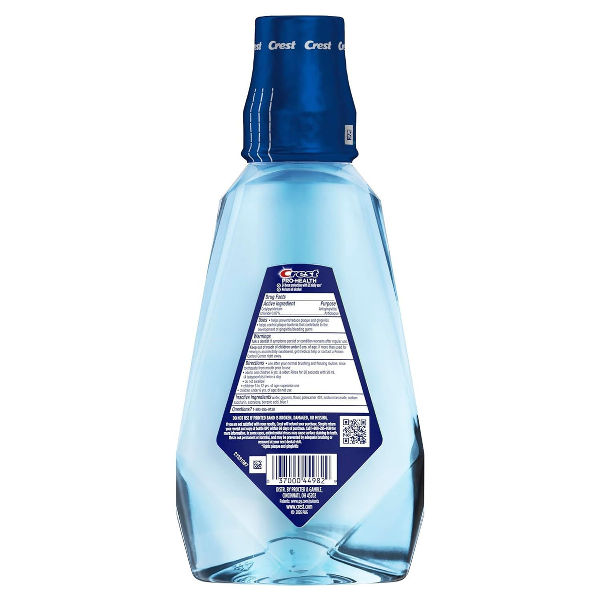 Crest ProHealth Multi-Protection Mouthwash with Clean Mint 1L