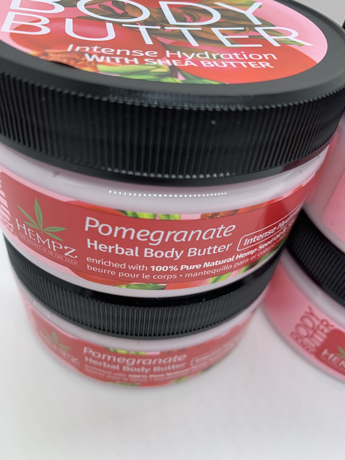 4 Pack Hempz Pomegranate Herbal Body Butter 8 oz - New