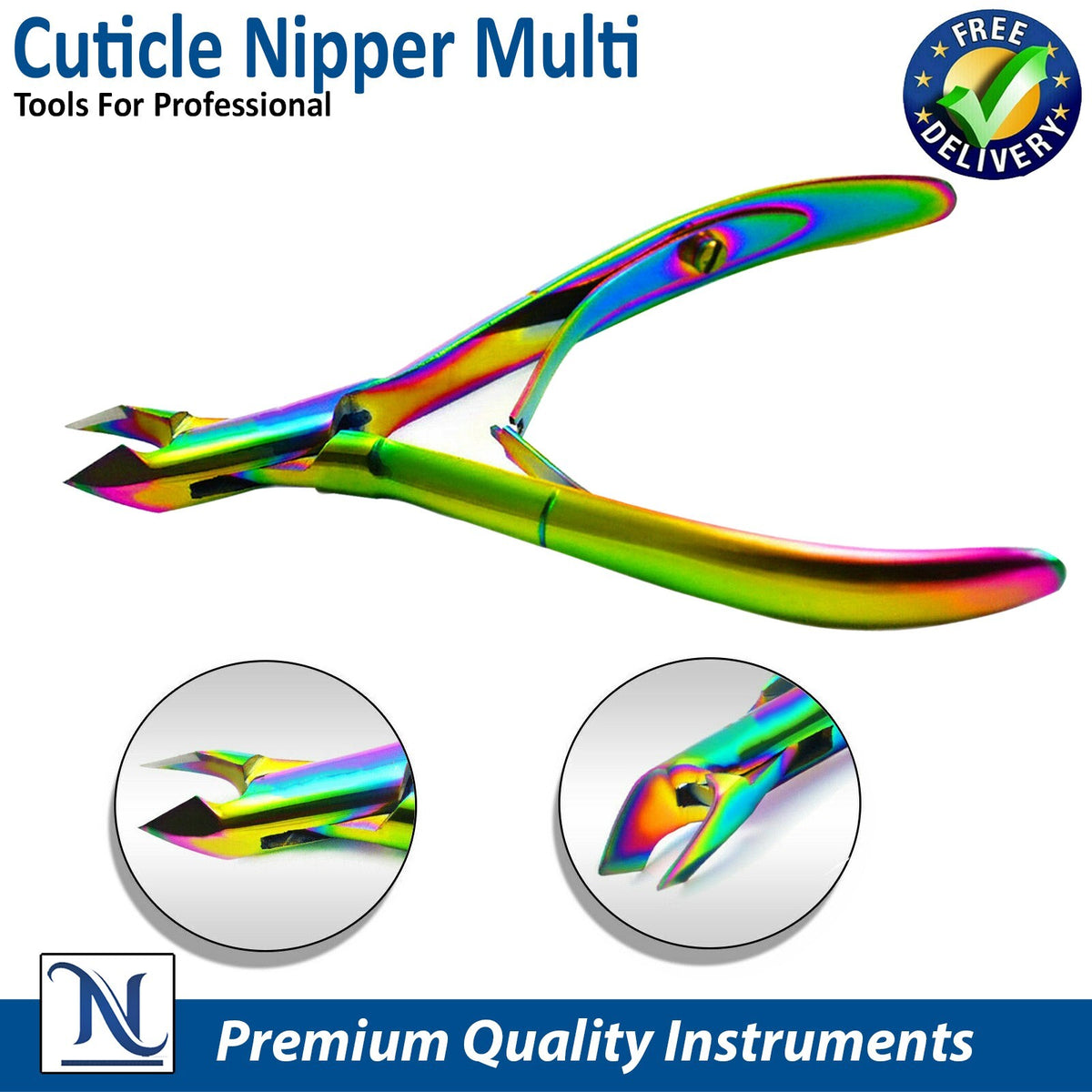 Professional Stainless Steel Nail Nipper Cuticle Trimmer for Manicure & Pedicure