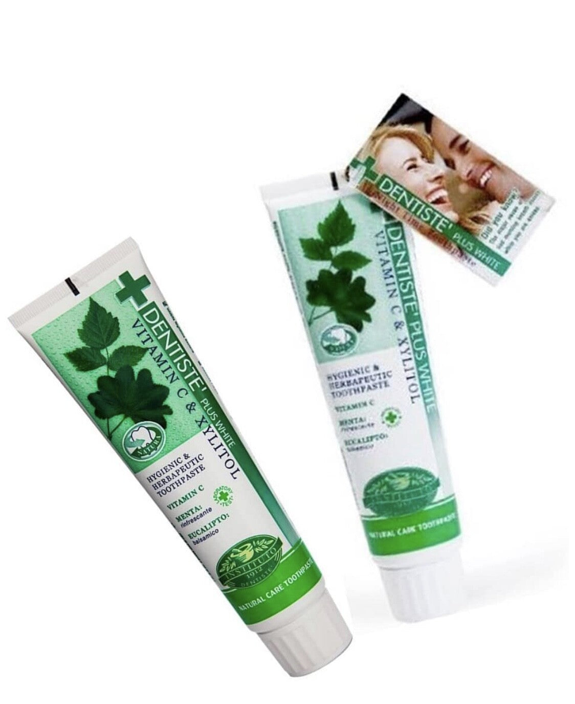 2 Tubes 160g Vitamin C & Xylitol Gum Toothpaste for Oral Care