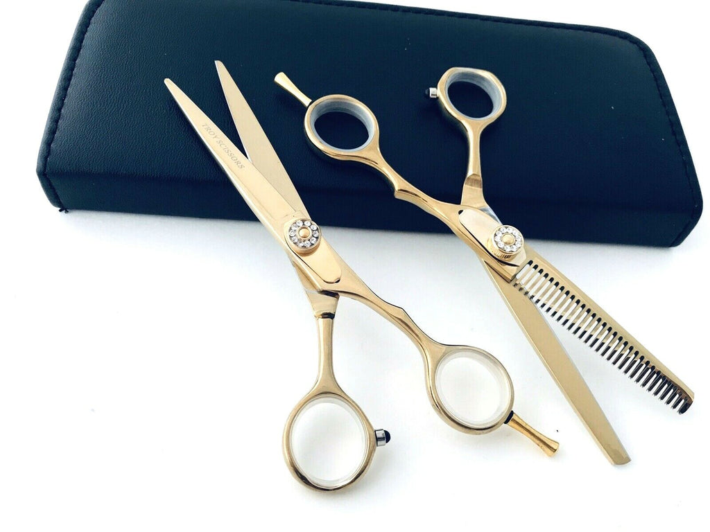 5.5-Inch Professional Hair Cutting Scissors Barber Shears Thinning Hairdressing