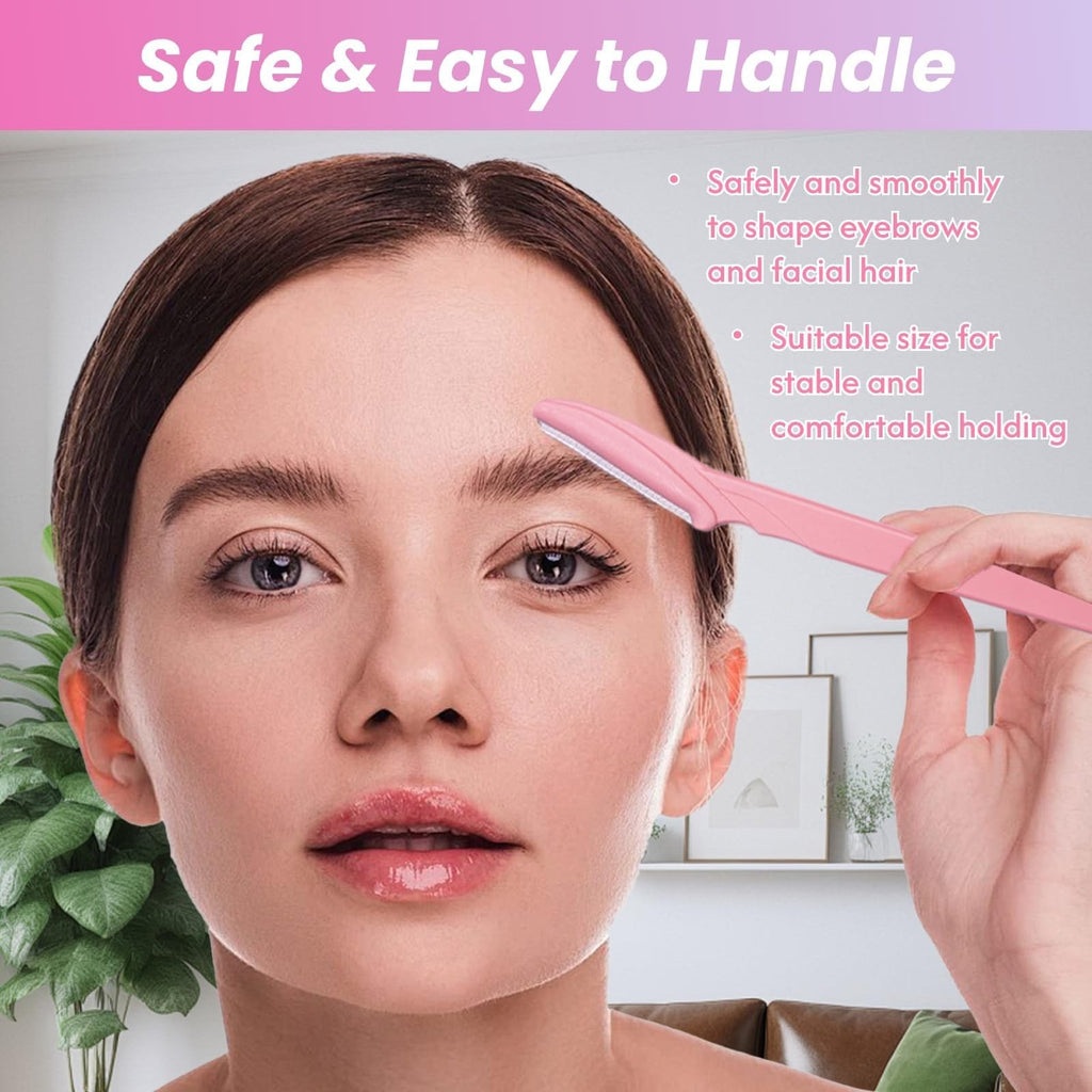 100 Pack Eyebrow and Face Razors for Dermaplaning Hair Removal