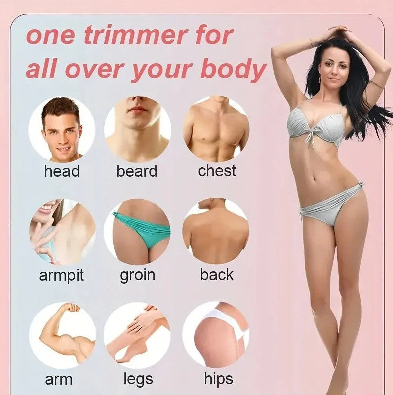 USB Rechargeable Women’s Electric Razor for Full Body Hair Removal