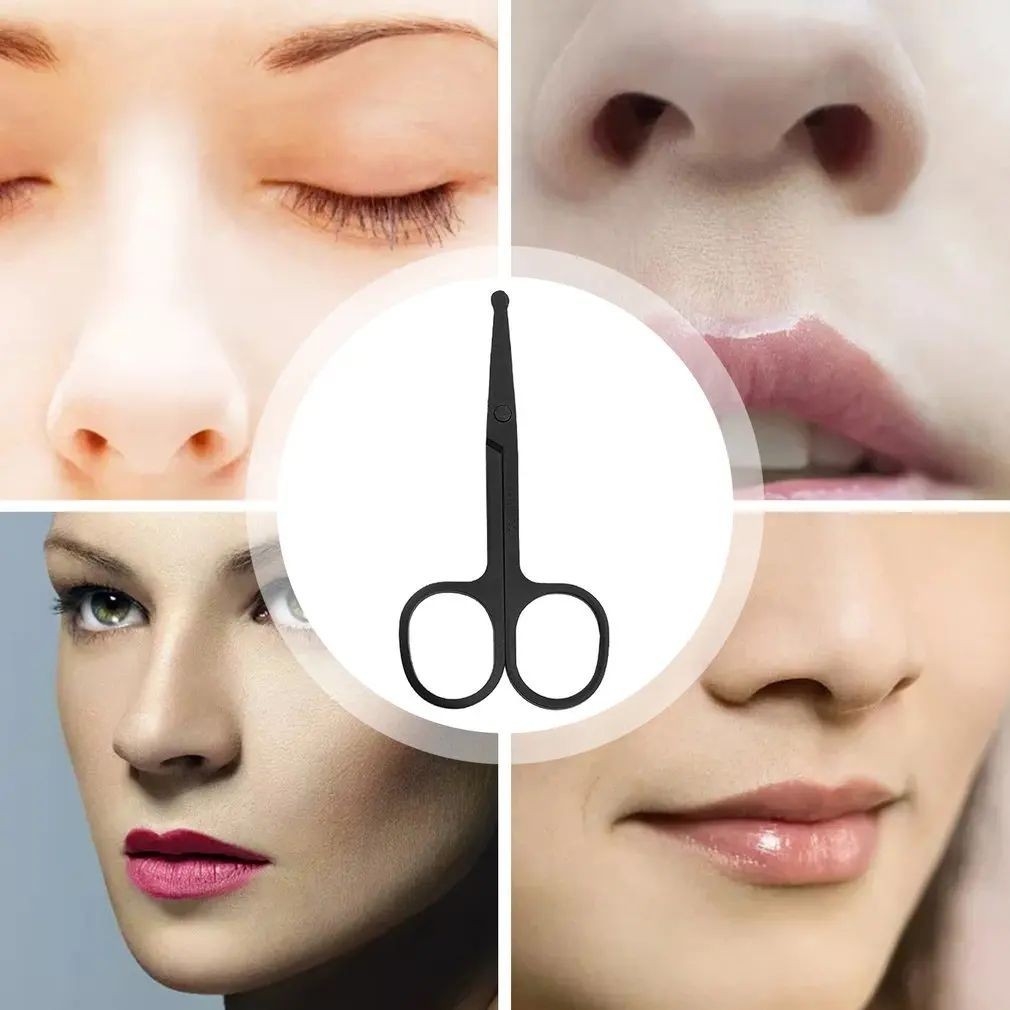Nose Hair Scissors Stainless Steel Safety Trimmer with Round Tip