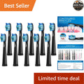 10 Pack Soft Bristle Toothbrush Replacement Heads for Fairywill D1 D3 D7