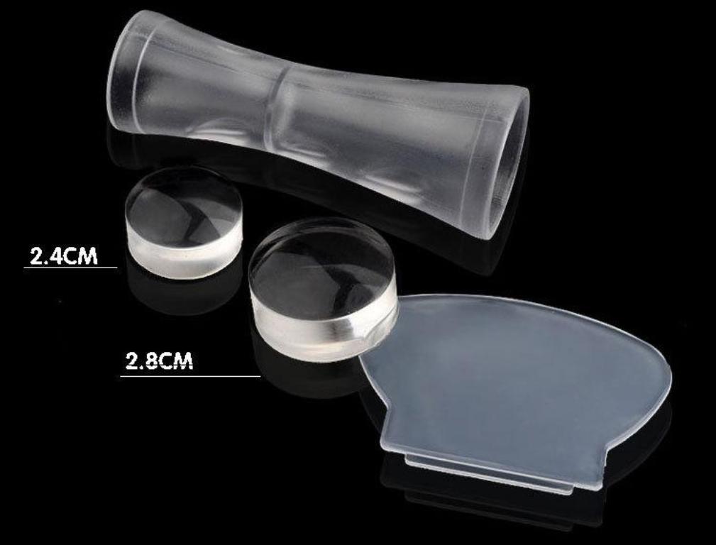 Dual End Nail Art Stamper & Scraper Kit for Manicure DIY