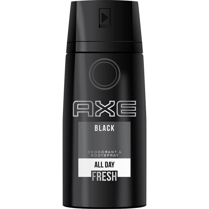 Men's Deodorant Body Spray - Axe Black, 150ml, 2 Pack, Long-Lasting Freshness