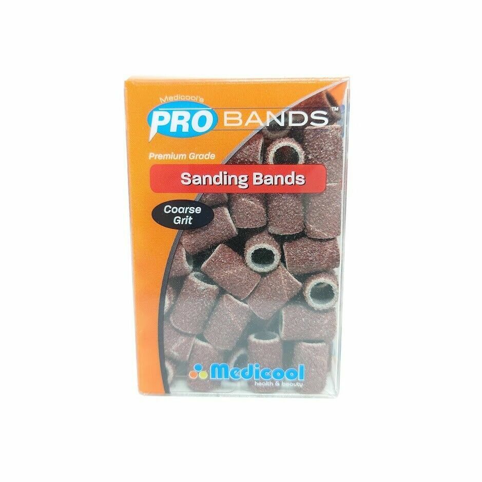 Sanding Bands for Acrylic & Gel Nails - Fine, Medium, Coarse Grits | Pro Nail Files