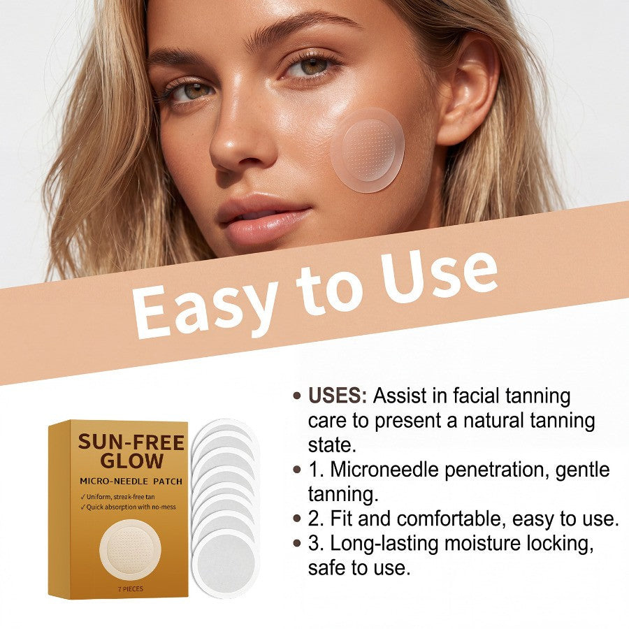 Self-Tanning Micro-Needle Patches Natural Sunless Tanning Effect Safe & Long-Lasting