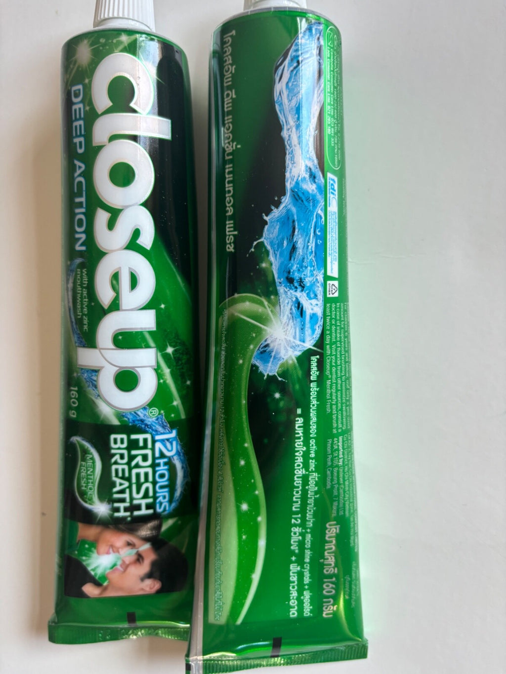 Deep Action Zinc Mouthwash Toothpaste 160g - 2 Tubes, Fresh Breath