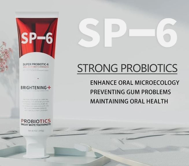 3 Pack Whitening Toothpaste with Probiotics - Brighten & Protect Sensitive Teeth