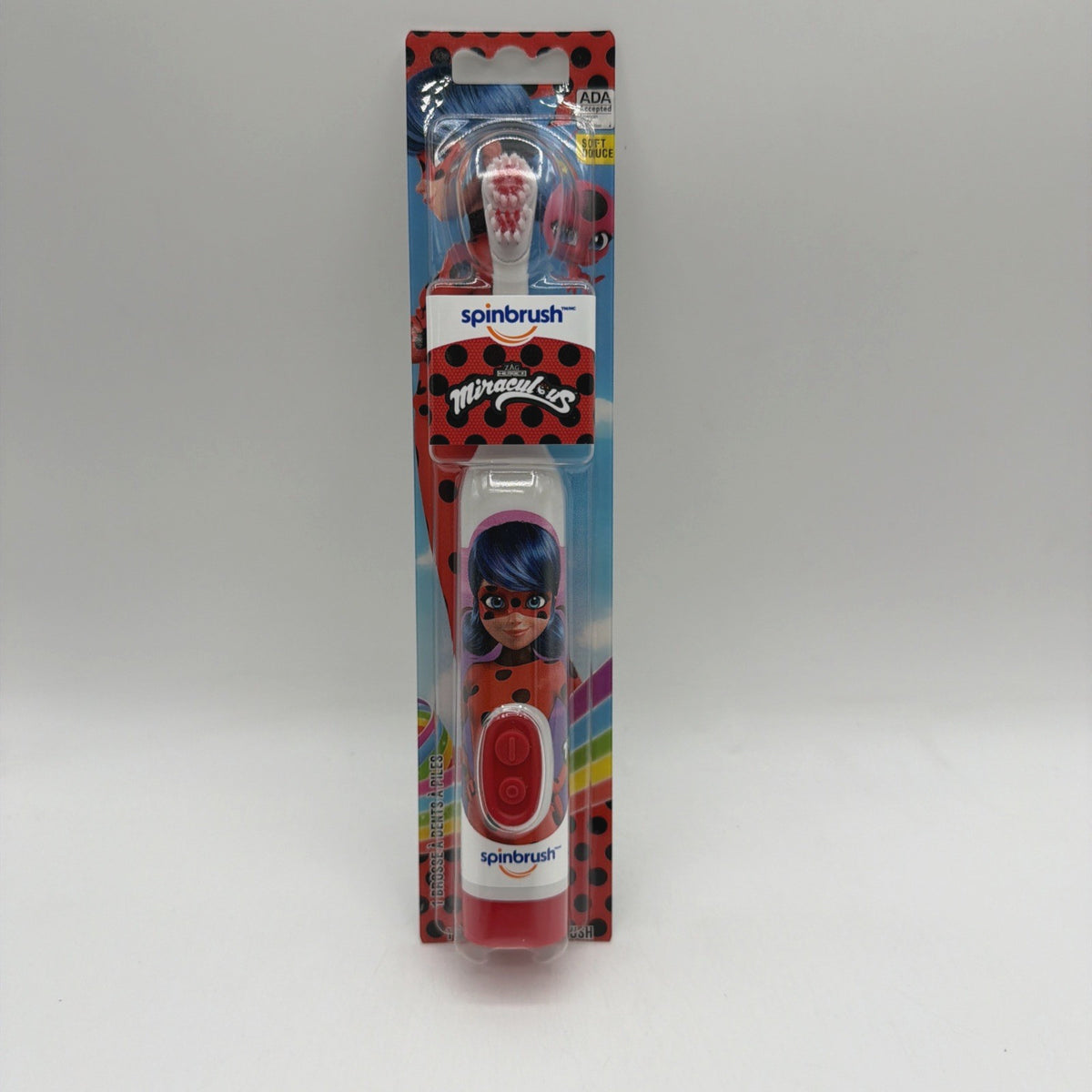 Kids Power Toothbrush with Soft Bristles - Miraculous Ladybug Character