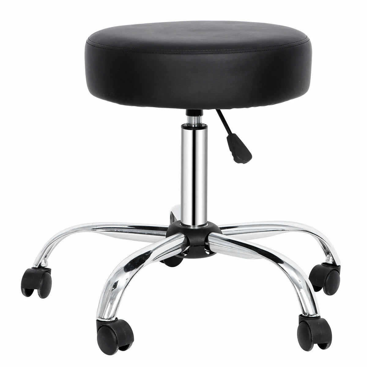 Adjustable Hydraulic Salon & Spa Stool with Swivel & Rolling Base