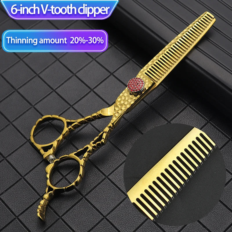 Professional Hairdressing Thinning Shears 6 Inch Barber Scissors for Salon & Home