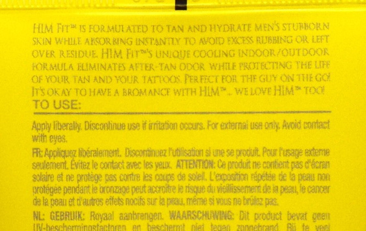 Men's Tanning Lotion with Cooling & Tattoo Protection - 8.5 fl oz