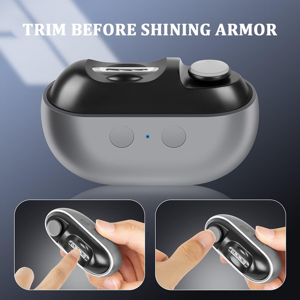 Electric Nail Clipper 3-in-1 Multi-Functional Manicure Tool with LED Light