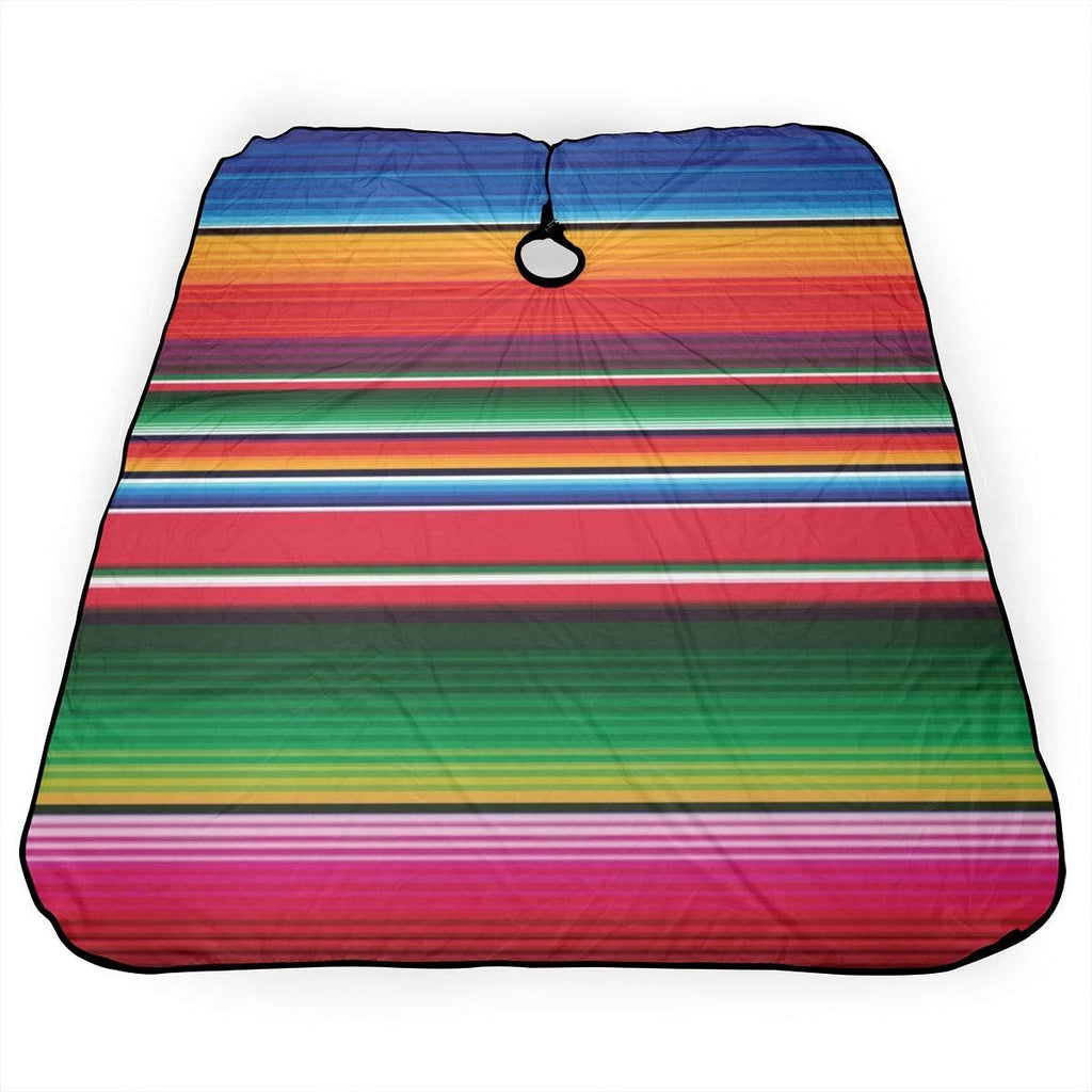 Colorful Mexican Stripes Barber Cape - Professional Haircut Apron for Salon & Home