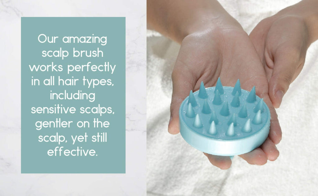 Scalp Scrubber & Hair Growth Massager 2-Pack - Gentle Silicone Head Cleaner