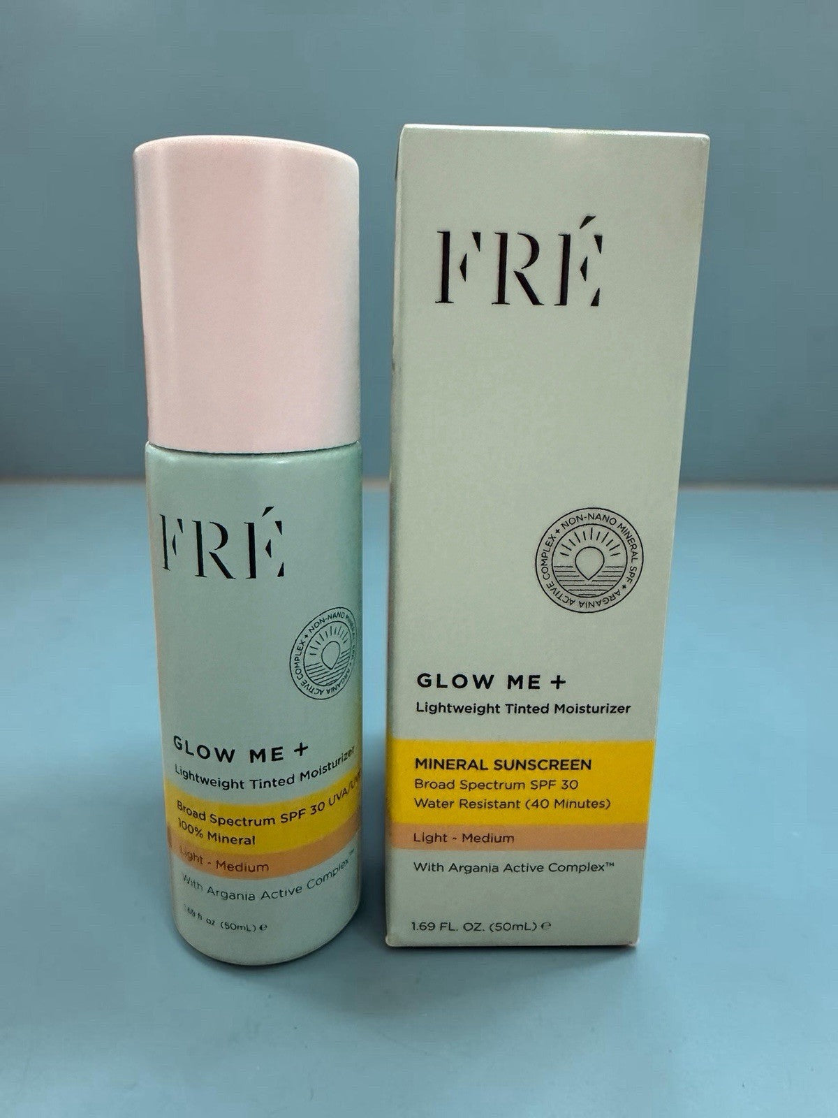 Fre Glow Me Light Medium Tinted Mineral Sunscreen SPF 30 - Hydrating Moisturizer