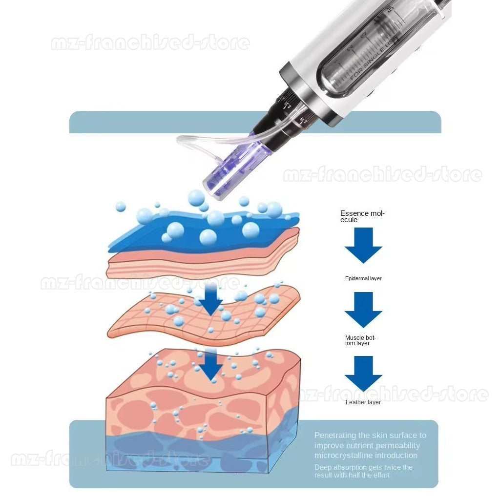Facial Mesotherapy Gun Handheld Water Microdermabrasion Pen Skin Care Device