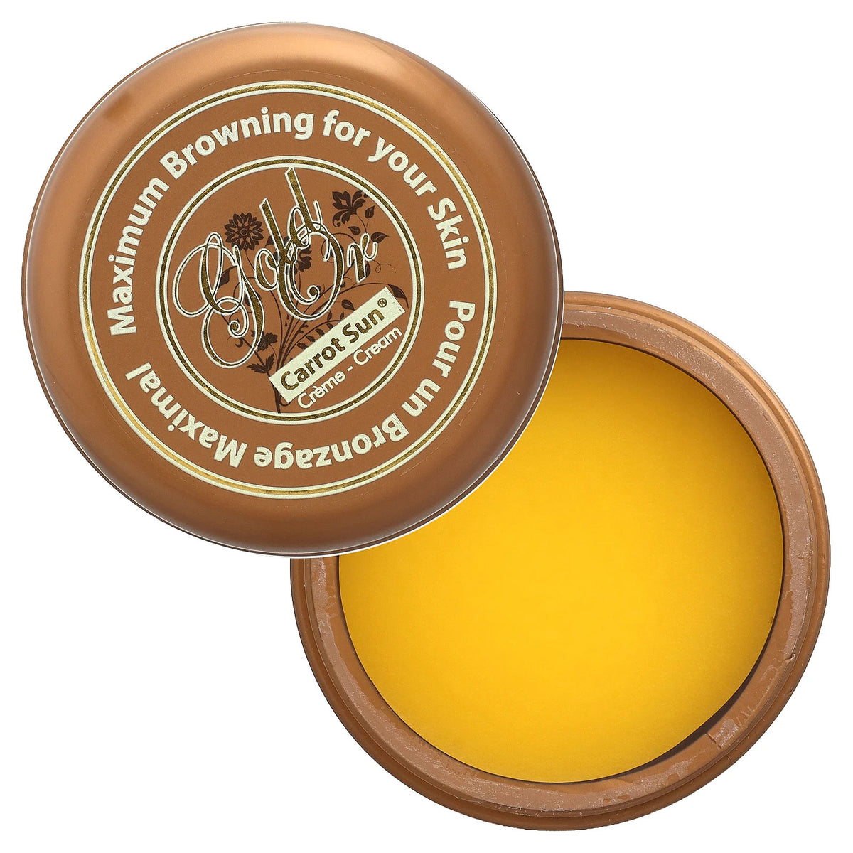 Gold Sun Tanning Cream - 350ml Natural Fruit Extract & Tyrosine Boosts Tan