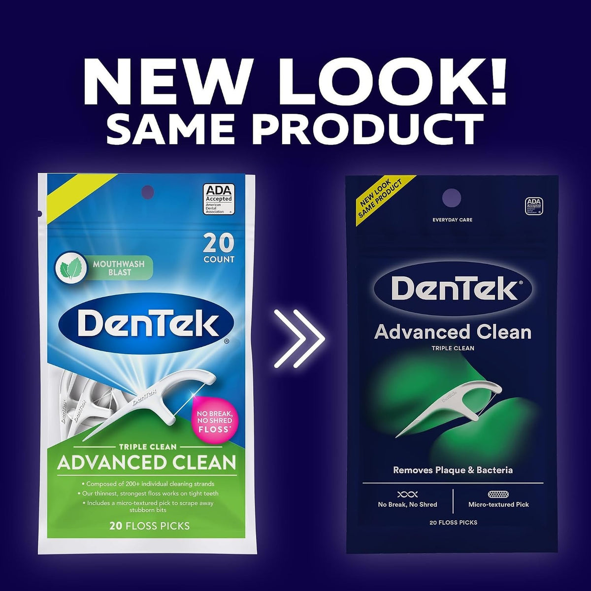 Dental Floss Picks with Micro-Textured Toothpick & Tongue Scraper - 120 Mint Flavored