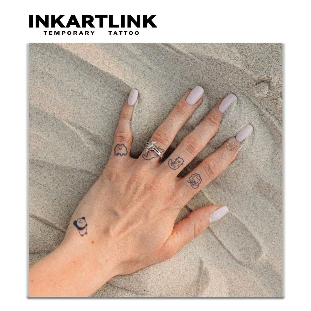 INKARTLINK Tattoo Tech: Extra-Large Temporary Tattoos, 2 Sheets
