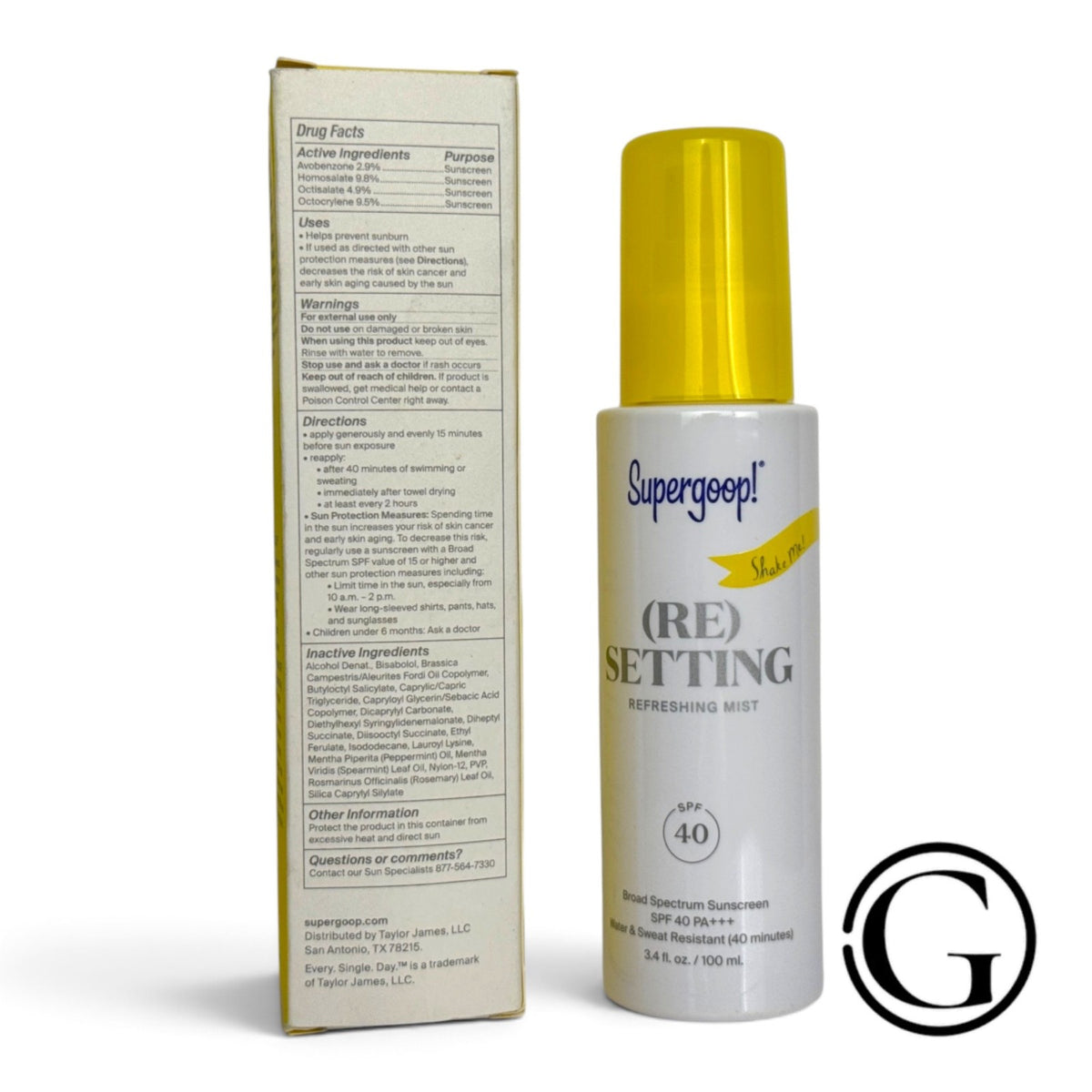 SPF 40 Face Mist with Hydrating & Refreshing Spray 3.4oz