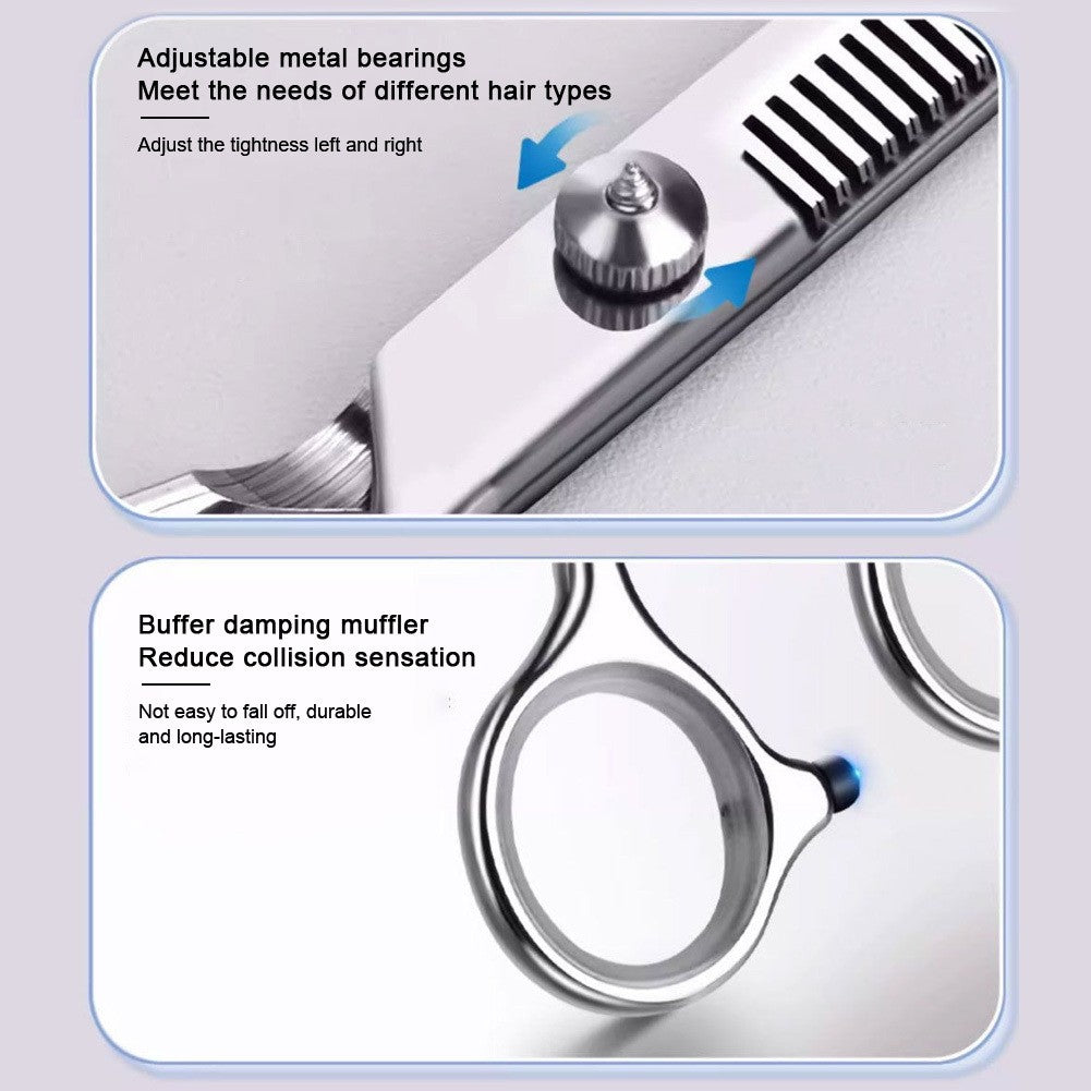 Professional Hair Cutting Scissors Set - Thinning Shears for Salon & Home Use