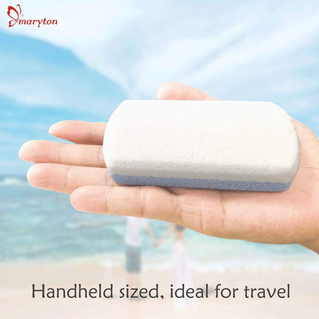 Double Sided Glass Pumice Stone Foot Callus Remover 2 Count